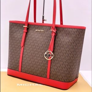 Michael Kors Jet Set Travel Large Logo Tote Bag